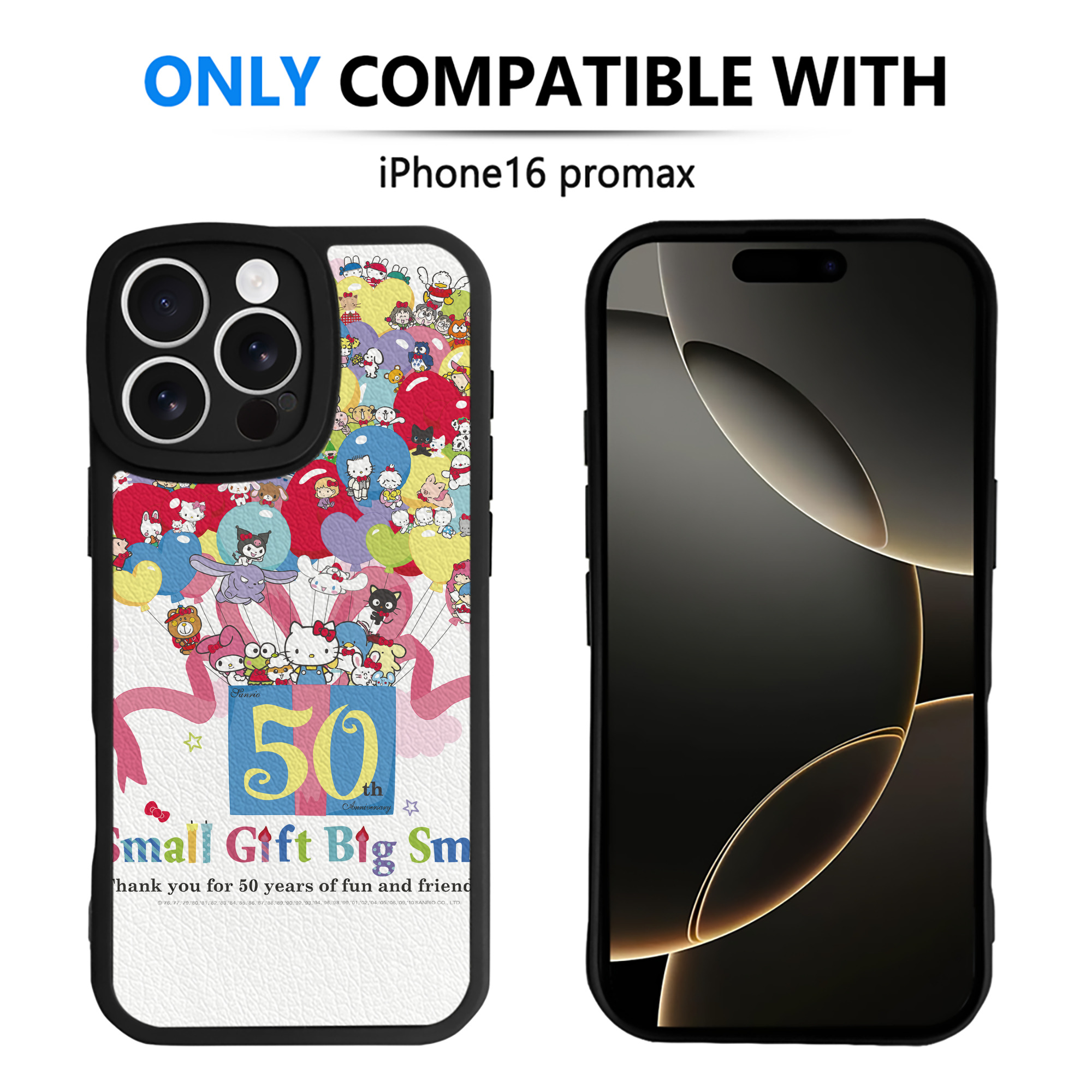 （画像用） Hello Kitty ハローキティ 【iPhone 16シリーズ対応】シリコンスマホケース（レザー調） 材質：シリコン